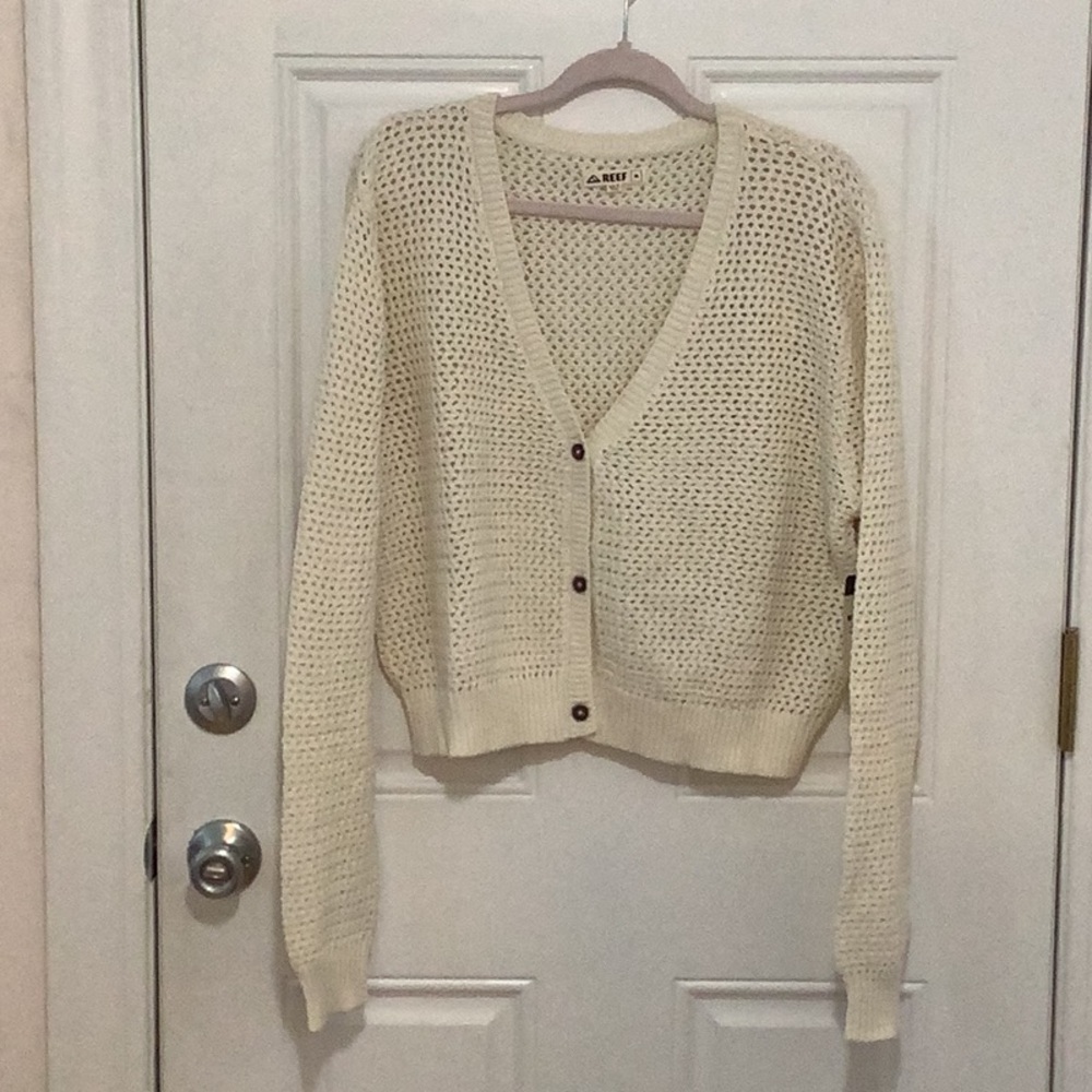 Reef Cream Knit Cardigan